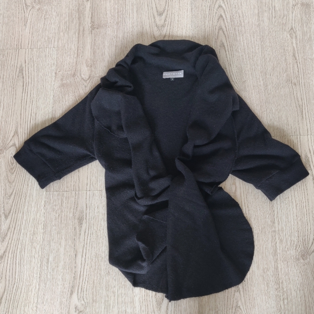Merino Wool Soft, 1/2 sleeves Cardigan - Picture 2 of 5